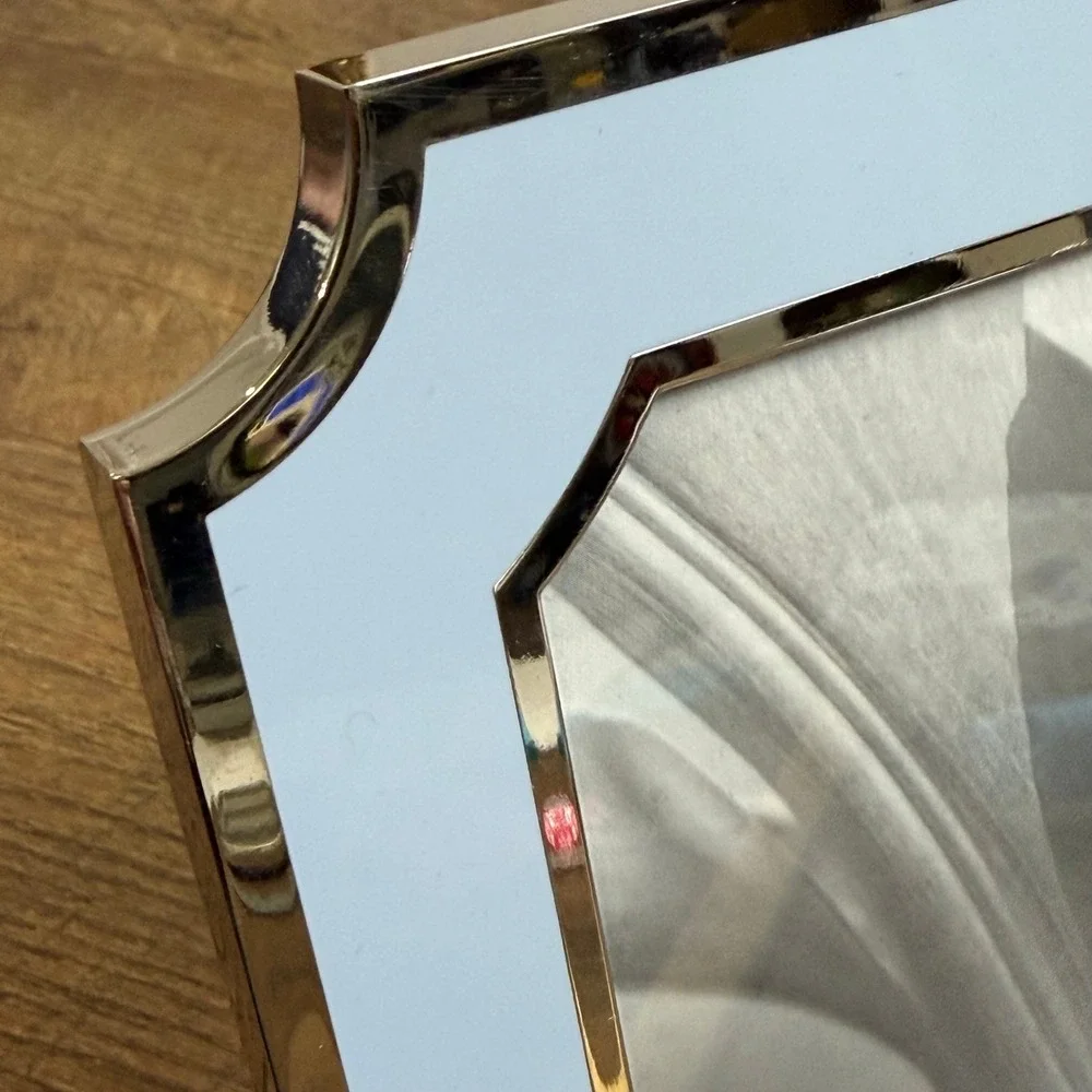 Martha Stewart Picture Frame 4x6 Light Blue‎ Silver
